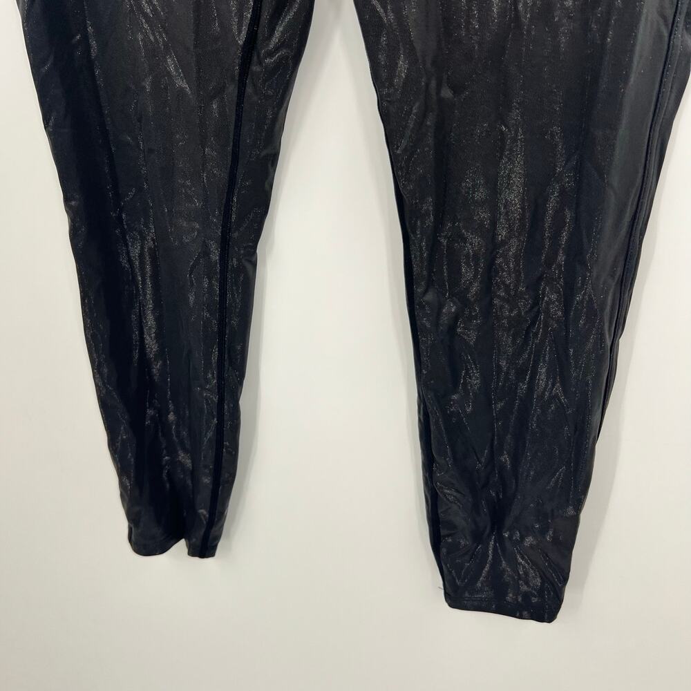 NEW HALARA XL SoftlyZero Faux Leather High Waisted Pocket Work Leggings shimmer - Picture 6 of 8
